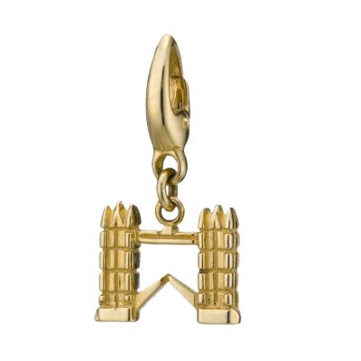 The World of Charms World of Charms - 9ct Yellow Gold Tower Bridge
