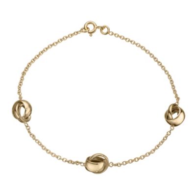 Italian Knots - 9ct Yellow Gold 7.5` Small