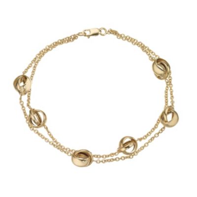 Italian Knots - 9ct Yellow Gold 7.5`