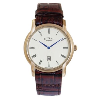 Rotary Men's Brown Strap Watch