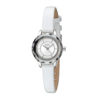 Oasis Ladies' White Strap Watch - Product number 8186715