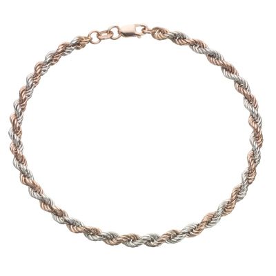 9ct Rose and White Gold Bracelet - Product number 8187304