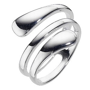Sterling Silver Organic Ring Size P