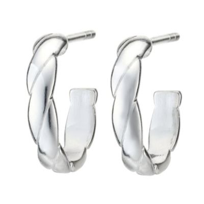 H Samuel Sterling Silver Weave Earrings