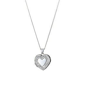 Sterling Silver Crystal Heart PendantSterling Silver Crystal Heart Pendant