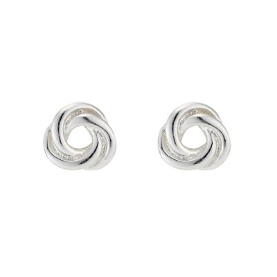 H Samuel Sterling Silver Knot Stud Earrings