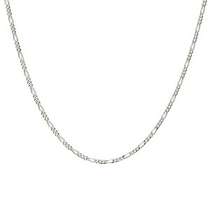 sterling Silver Figaro Necklace 18`