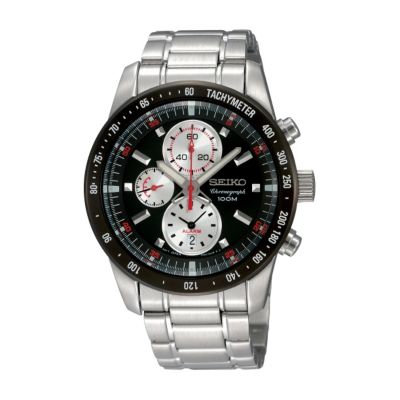 Seiko Men's Chronograph Stainless Steel Bracelet Watch