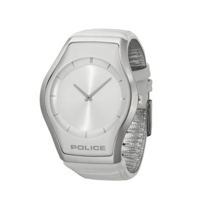 Police Men's White Leather Strap Watch - Product number 8191468