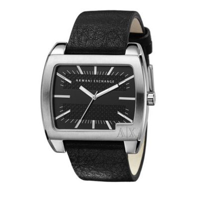 Armani Exchange Men's Black Leather Strap Watch - Product number 8192154