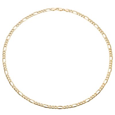 9ct Yellow Gold Figaro Necklace - Product number 8192626