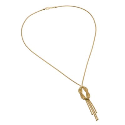 9ct Yellow Gold Twist Knot Necklace