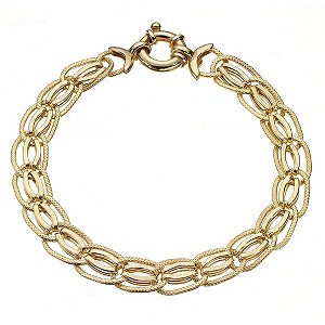 9ct Yellow Gold Double Link Bracelet9ct Yellow Gold Double Link Bracelet