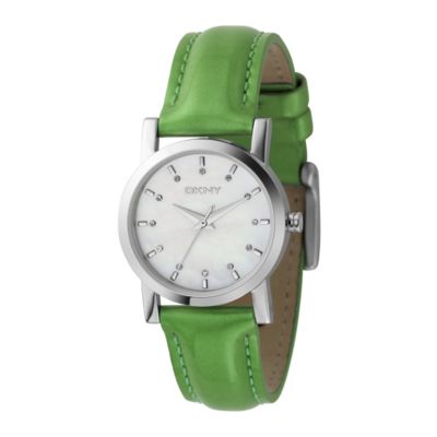 DKNY Ladies' Stone Set Mother of Pearl Dial Watch - Product number 8192979