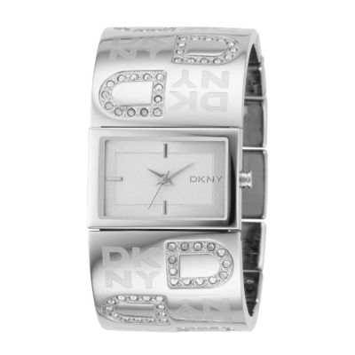 DKNY Ladies' Stone Set Logo Bangle Watch - Product number 8193053