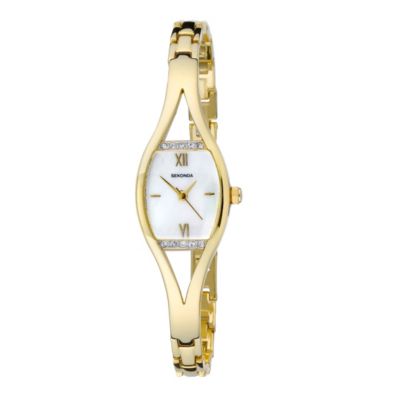 Sekonda Ladies' Gold-Plated Stone Set Watch - Product number 8193436