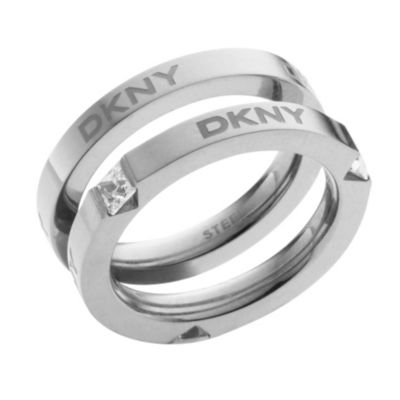 DKNY ladies' stone set logo ring - Product number 8194785