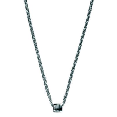 Emporio Armani ladies' sterling silver barrel necklace - Product number 8196370