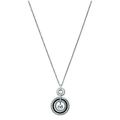 Emporio Armani sterling silver circle stone pendant - Product number 8196591