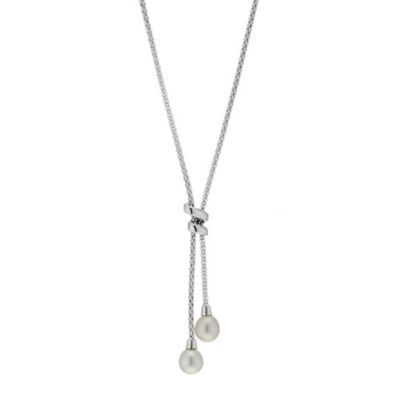 ... pendant Â£ 175 9ct white gold cultured freshwater pearl wrap pendant