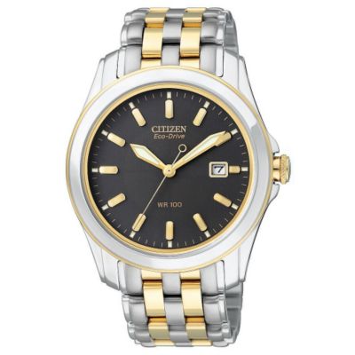 Citizen Eco-Drive men's two colour bracelet watch - Product number 8199833