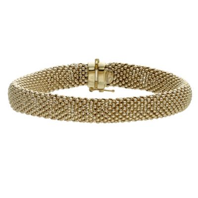 9ct gold woven bracelet 7.5" - Product number 8200548