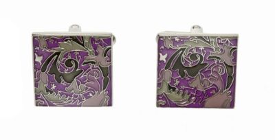 Simon Carter purple tapestry cufflinks - Product number 8205167