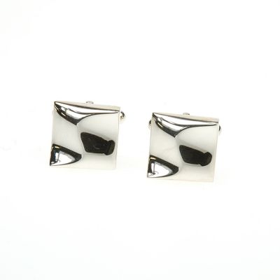 Simon Carter stainless steel warped square cufflinks - Product number 8205205