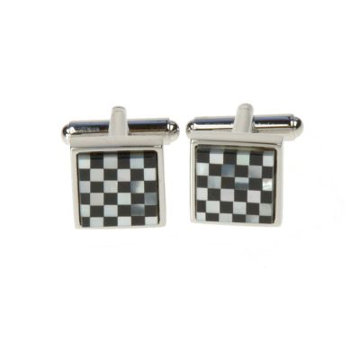Simon Carter men's checked small square cufflinks - Product number 8205221