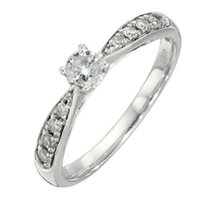 9ct third carat diamond solitaire ring