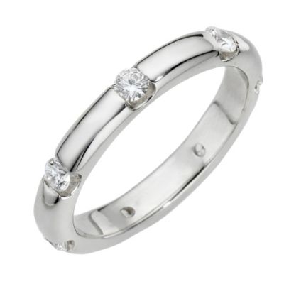 Leo Diamond platinum half carat diamond ring