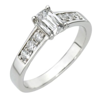 Leo Diamond platinum one carat diamond ring