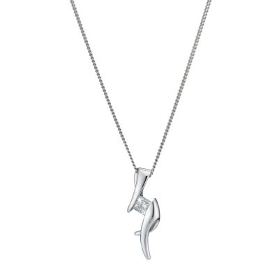Leo Diamond 18ct white gold fifth carat diamond pendant - Product number 8208093
