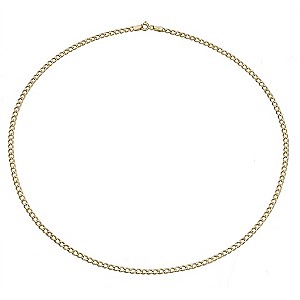 9ct Yellow Gold Small Curb Link Necklace