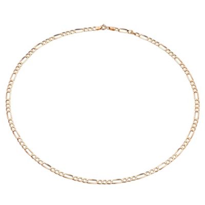 9ct Rose Gold Figaro Necklace - Product number 8214166