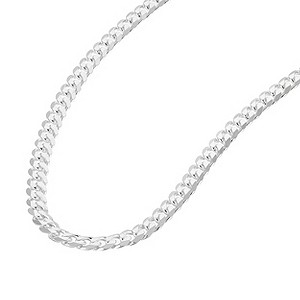 H Samuel Sterling Silver 20` Curb Link Necklace