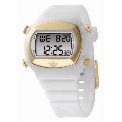 Adidas Men's White & Gold Digital Watch - Product number 8234825