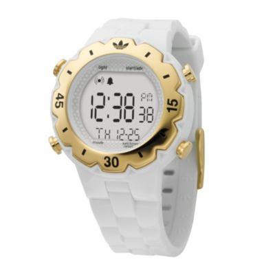 Adidas Men's White & Gold Digital Watch - Product number 8234833