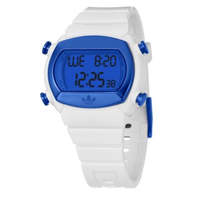 Adidas Men's White & Blue Digital Watch - Product number 8234876