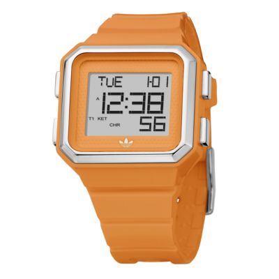 Adidas Men's Orange Digital Watch - Product number 8235058