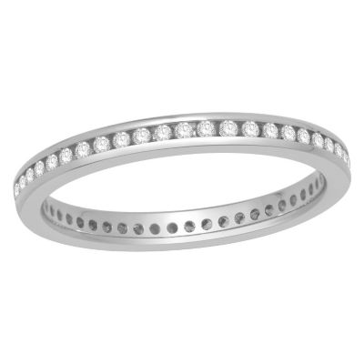 Platinum quarter carat diamond full eternity ring - Product number 8237360