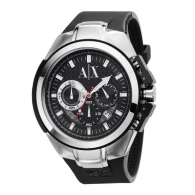 Armani Exchange Men's Black Strap Chronograph WatchArmani Exchange Men's Black Strap Chronograph Wat