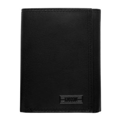 Mens Black Tri Fold Wallet