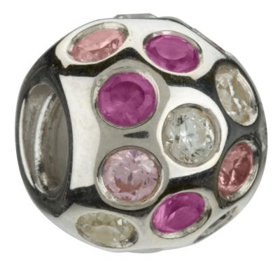 Chamilia Silver Pink Cubic Zirconia Disco Ball Bead - Product number 8238901