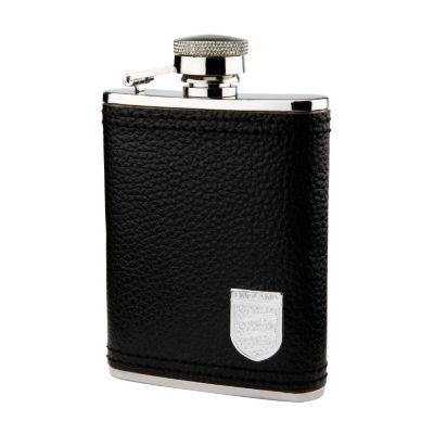 Three Lions Black Hip Flask