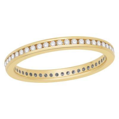 18ct yellow gold ring featuring quarter carat diamonds