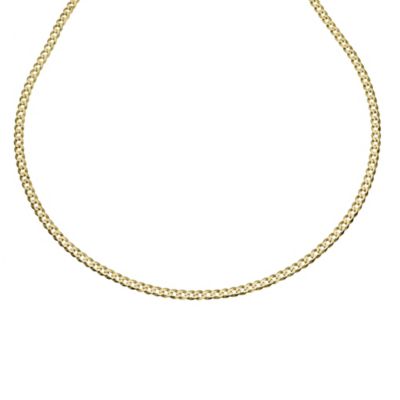 9ct Yellow Gold Mens 24` Solid Flat