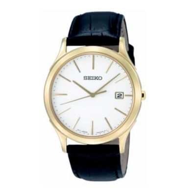 Seiko men's black strap watch - Product number 8246858