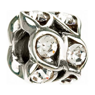 Chamilia - Sterling Silver and White Crystal Bead