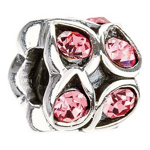 Chamilia - Sterling Silver and Pink Crystal Bead